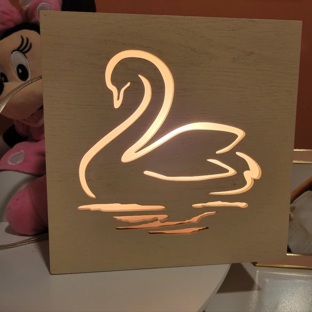 Swan Box Lamp | Nightlight